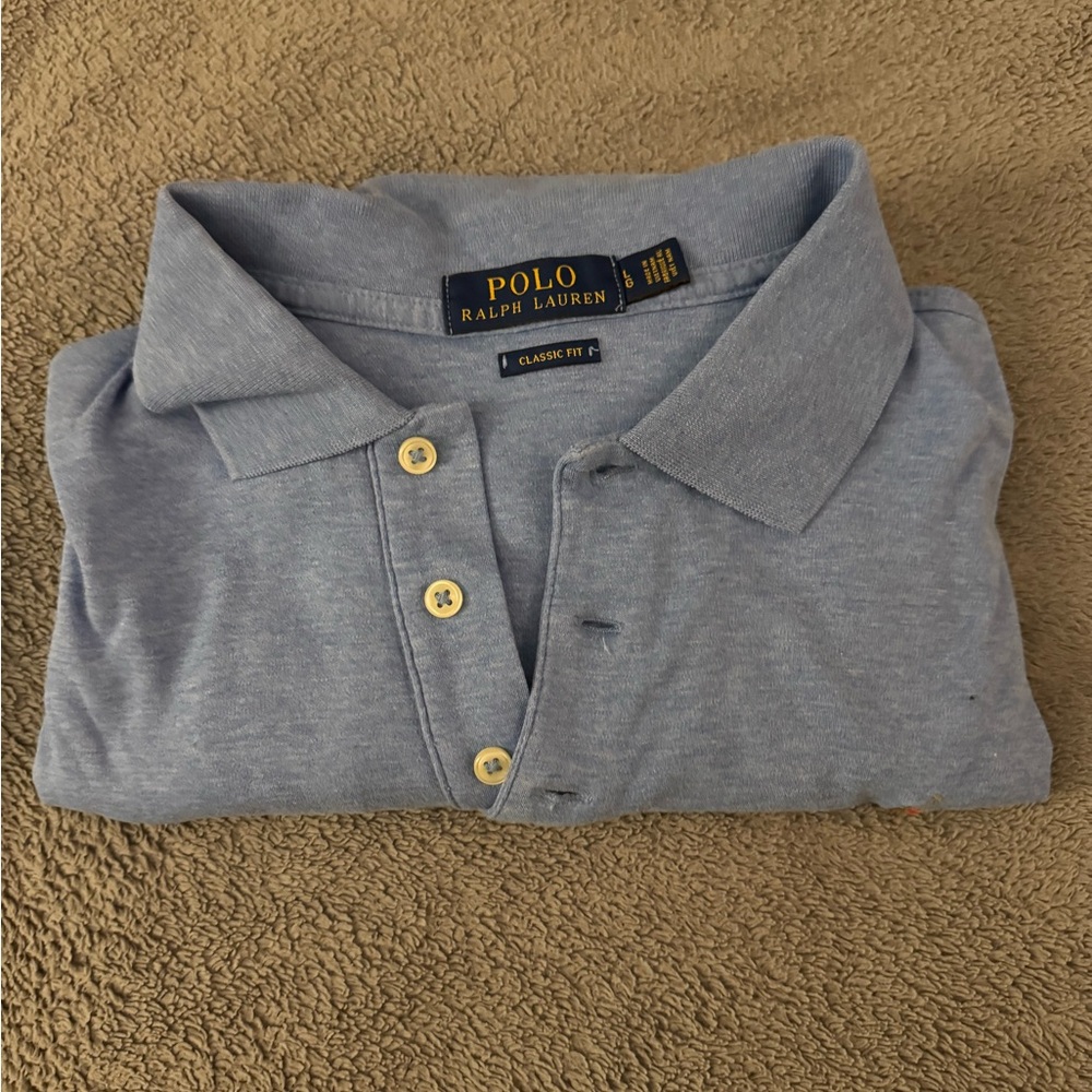 Ralph Lauren Blue Polo Shirt Classic Fit